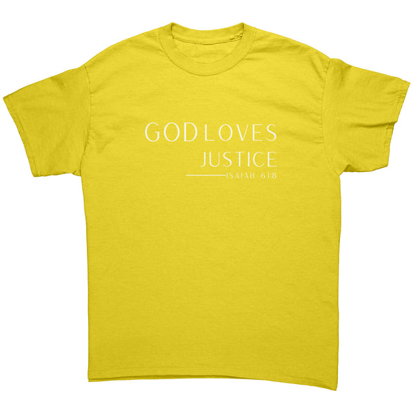 "God Loves Justice" Adult T-Shirt