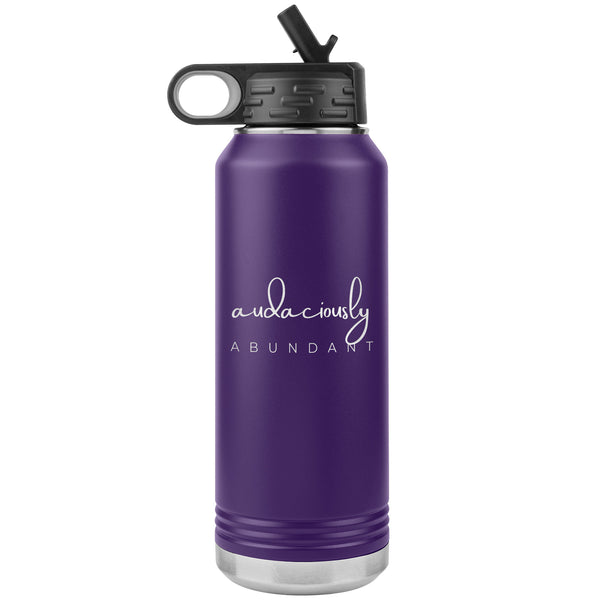 Stainless Steel Affirmation Water Bottle: A1-Audaciously Abundant
