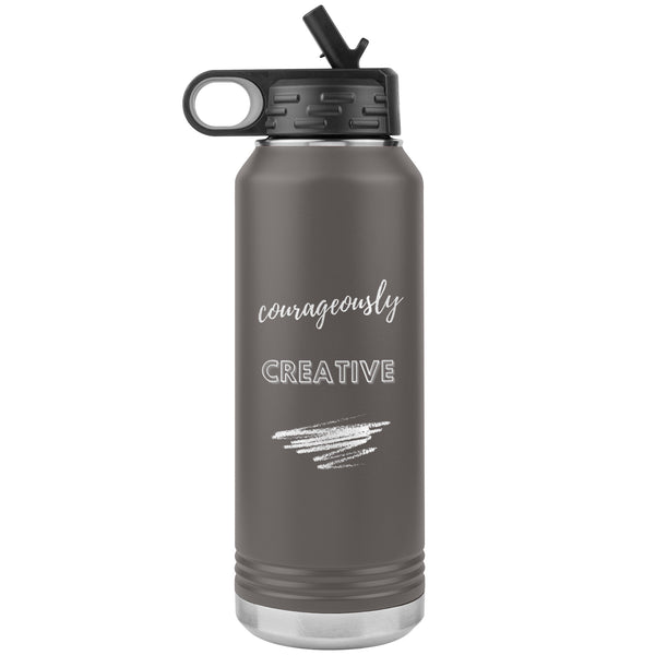 Stainless Steel Affirmation Water Bottle: C-Courageously Creative