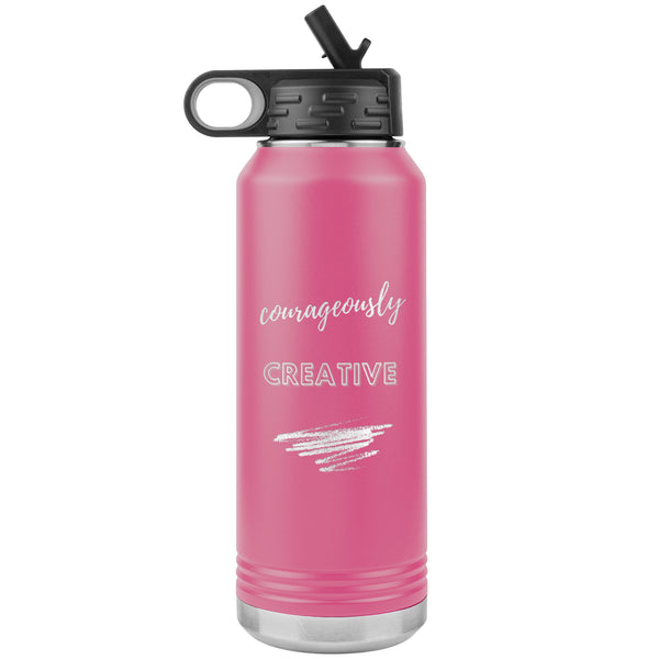 Stainless Steel Affirmation Water Bottle: C-Courageously Creative