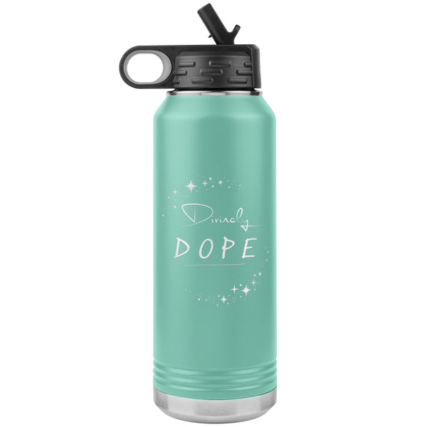 Stainless Steel Affirmation Water Bottle: D-Divinely Dope