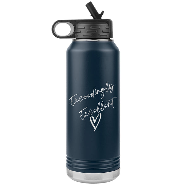 Stainless Steel Affirmation Water Bottle: E-Exceedingly Excellent