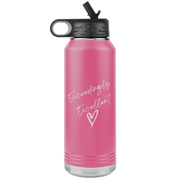 Stainless Steel Affirmation Water Bottle: E-Exceedingly Excellent