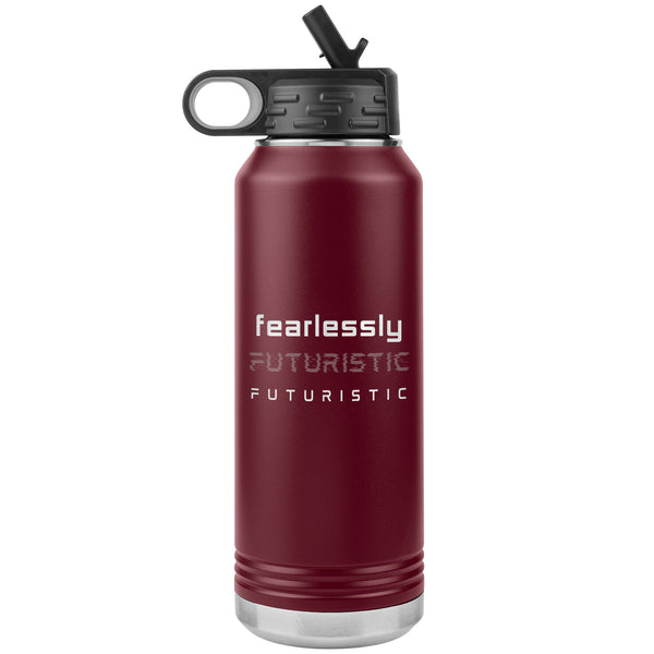 Stainless Steel Affirmation Water Bottle: F-Fearlessly Futuristic