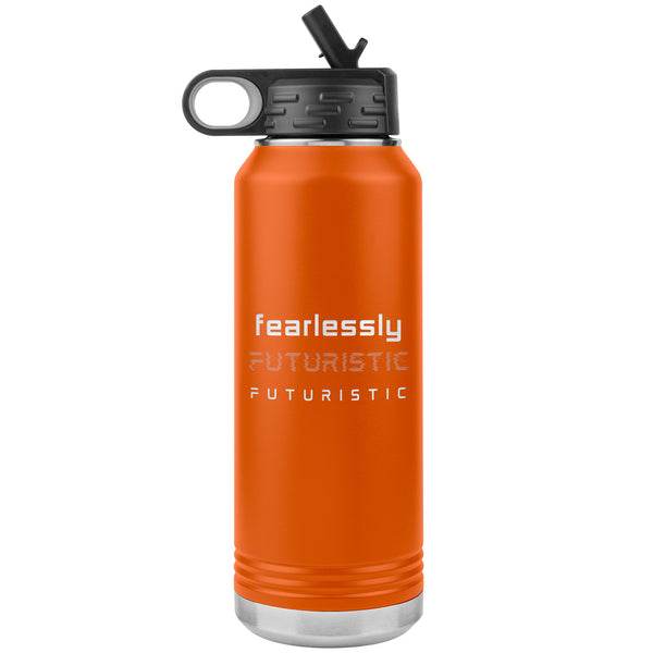 Stainless Steel Affirmation Water Bottle: F-Fearlessly Futuristic