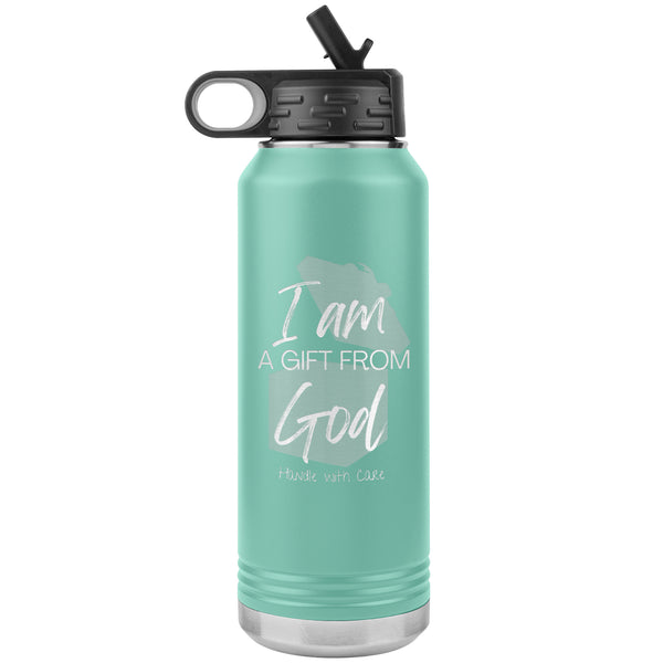 Stainless Steel Affirmation Water Bottle: G-I Am A Gift from God