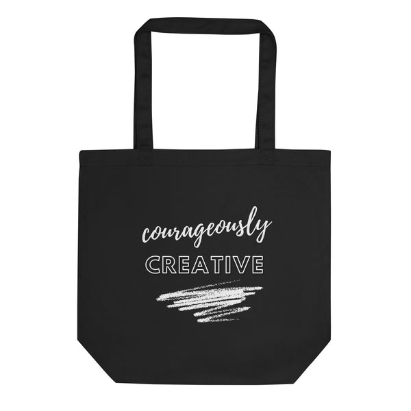 Black Affirmation Eco Tote Bag: C-Courageously Creative